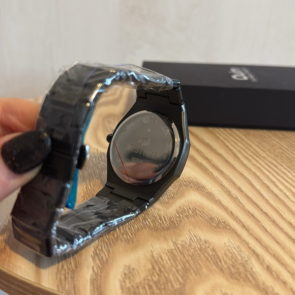 Oulm | Men’s analog black watch - Picture 3 of 3